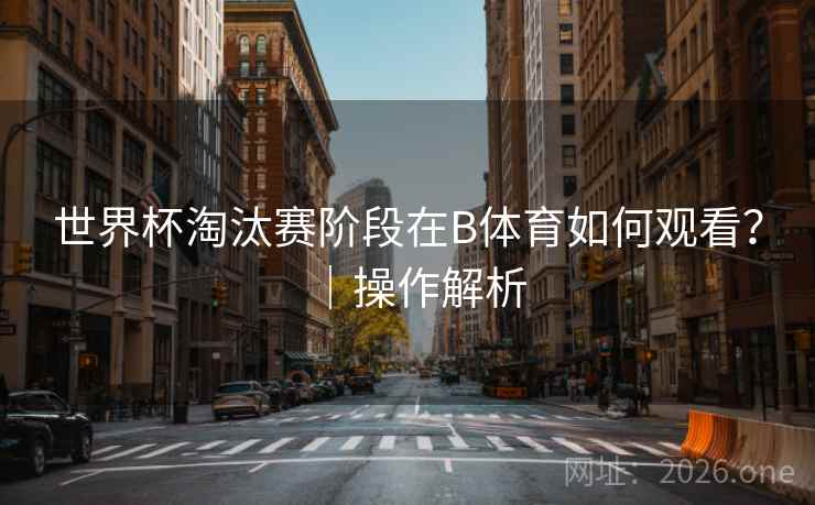 世界杯淘汰赛阶段在B体育如何观看？｜操作解析